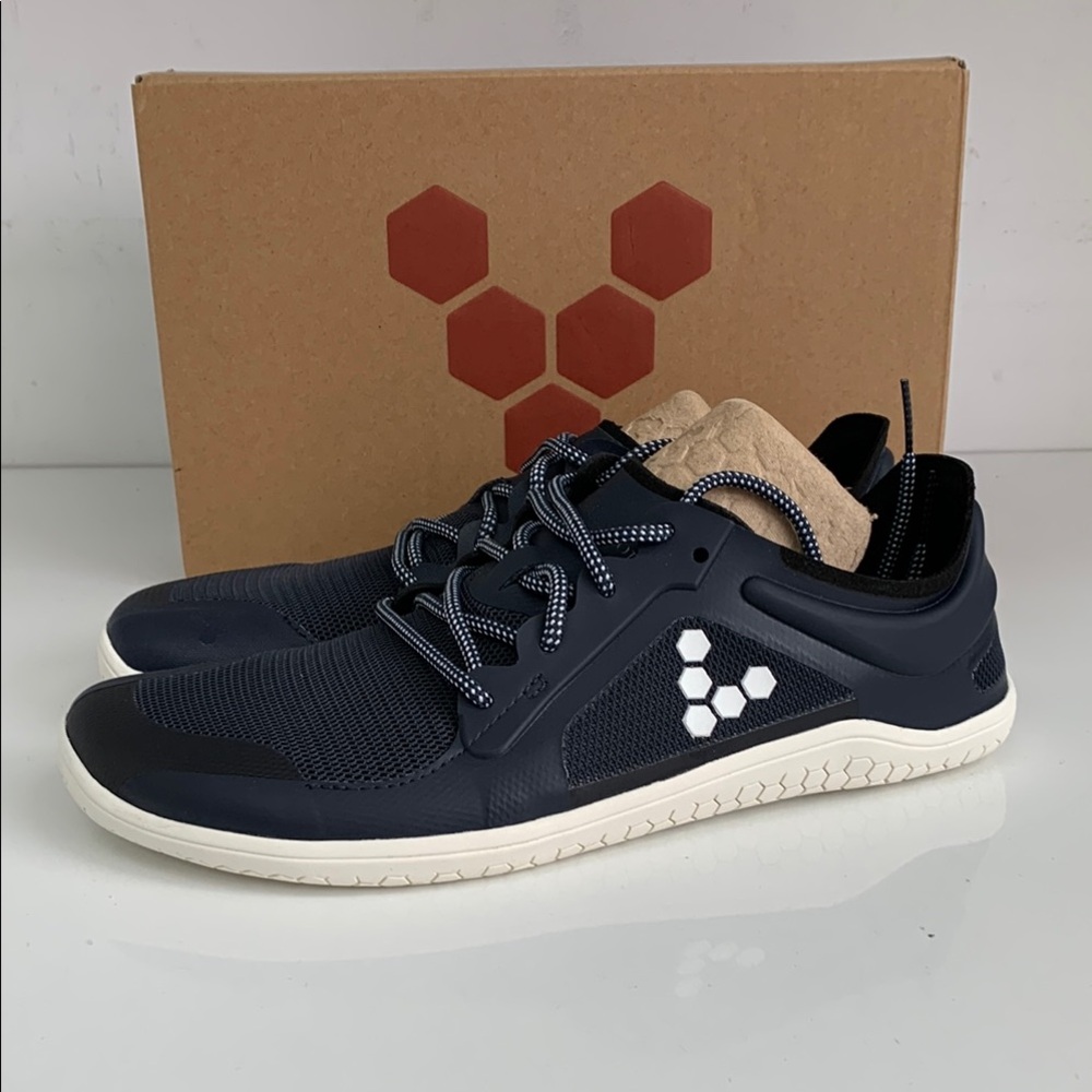 Vivo Barefoot Women's Shoes in Navy and White